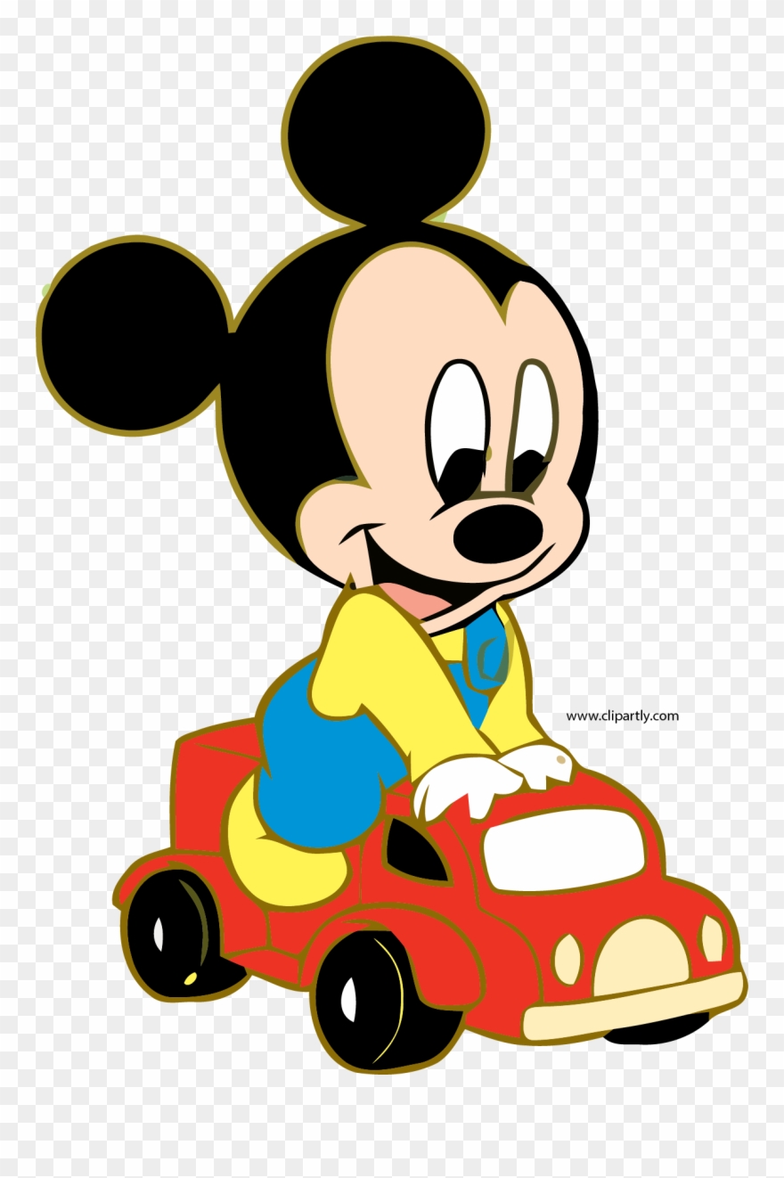 Clip Royalty Free Car Driving Clipart - Imagem Da Mickey Baby - Png Download