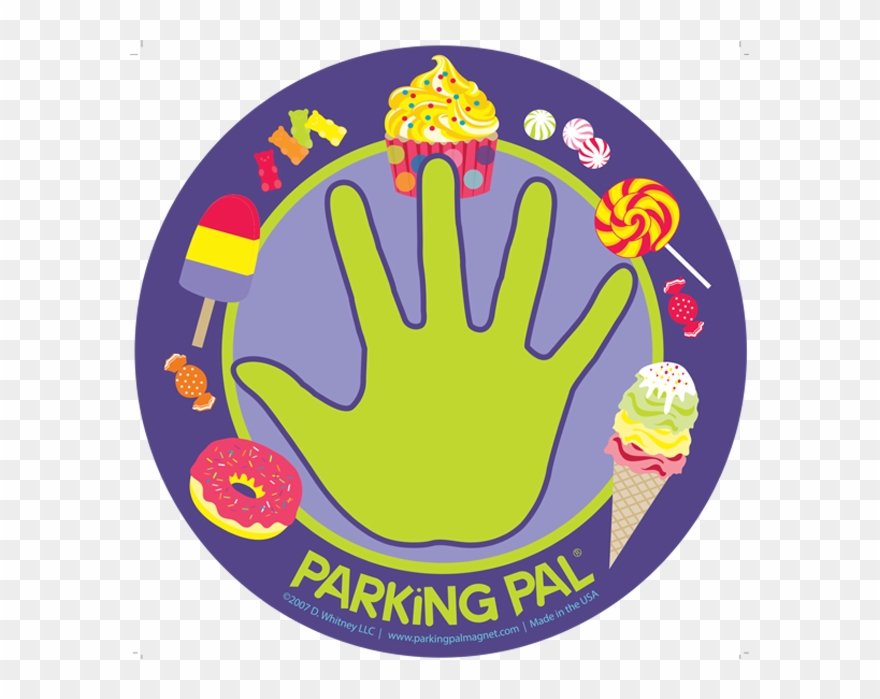 Purple Ice Cream Cone, Donut, Candy Parking Lot Toddler - Parking Pal Sticker Clipart