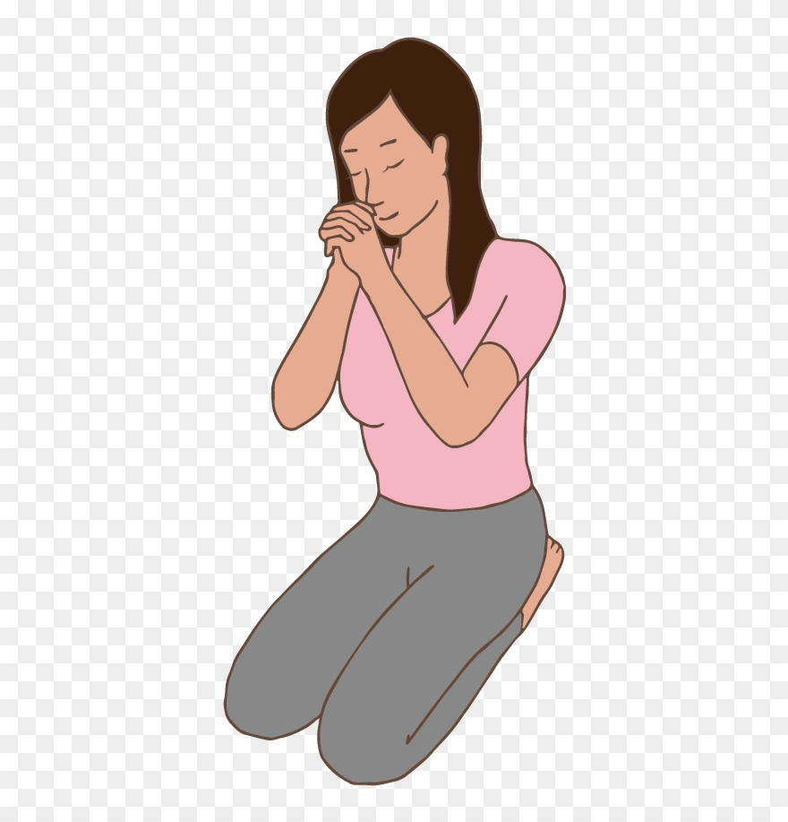 A Woman Praying - Pessoa Orando Png Clipart