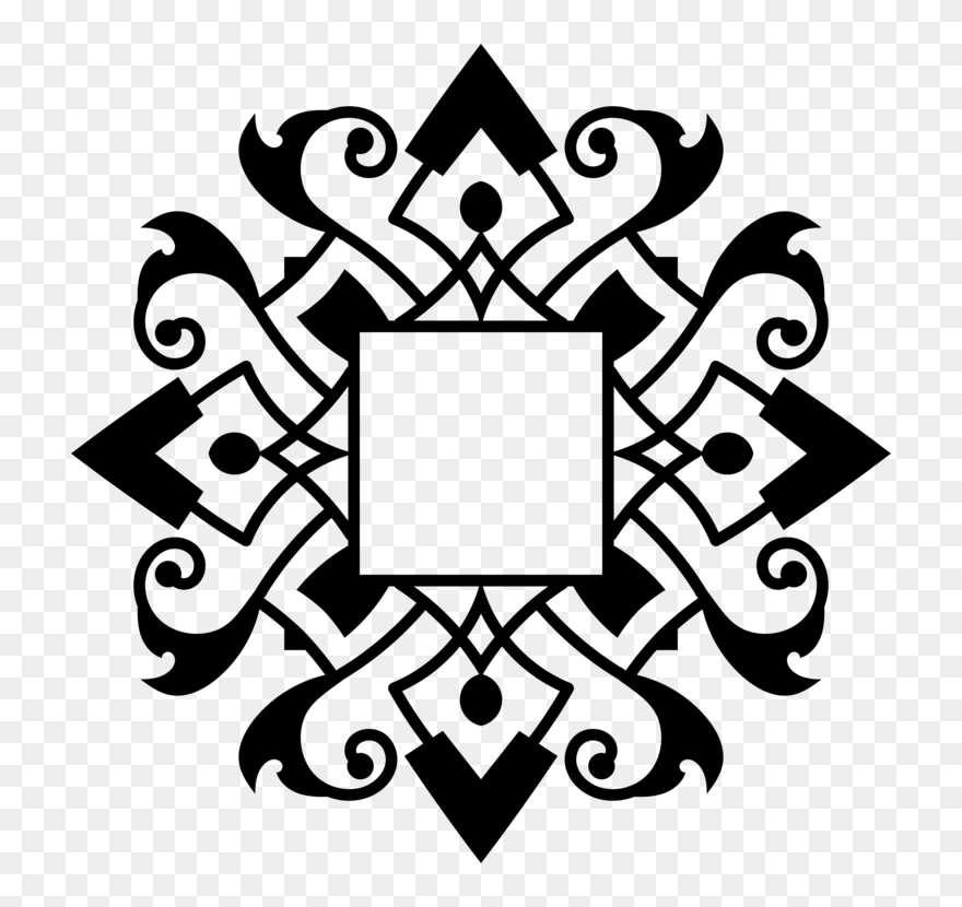 Snow - Snowflake Outline Clipart