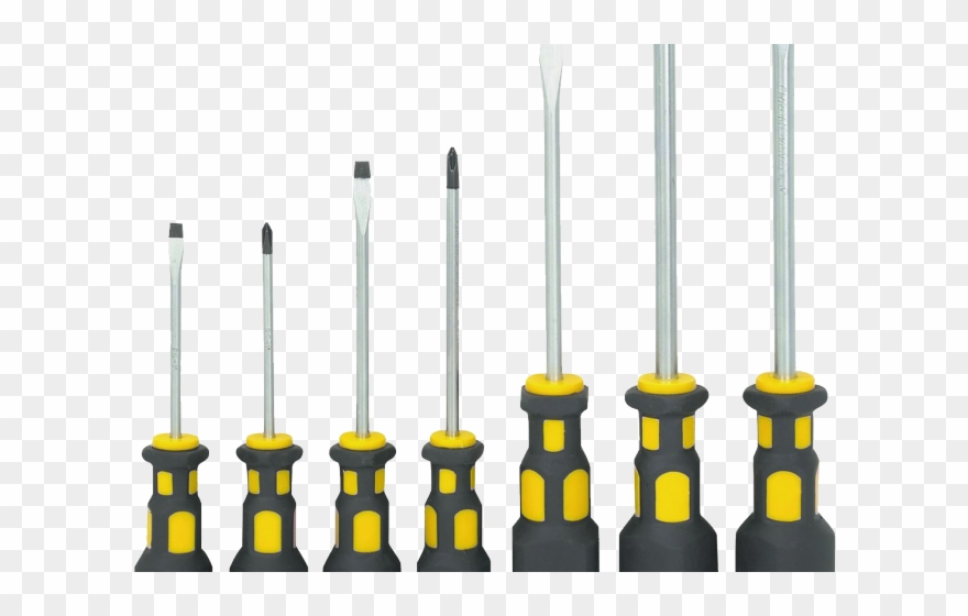 Screw Clipart Screwdriver - Pittsburgh 7 Piece Double Grip Screwdriver Set 9577 - Png Download