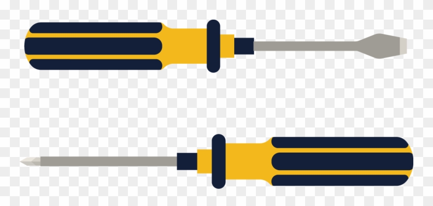 Screwdriver Clipart Diagram - Tool - Png Download
