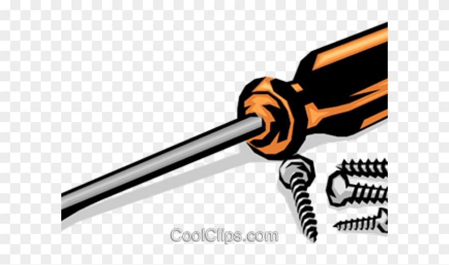 Clipart Screwdriver And Screws - Png Download