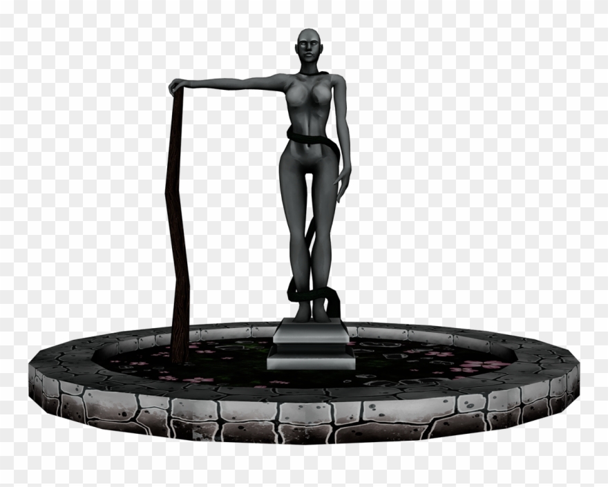 3d Female Character Statue Created For Part Of A Battle - Statue Clipart