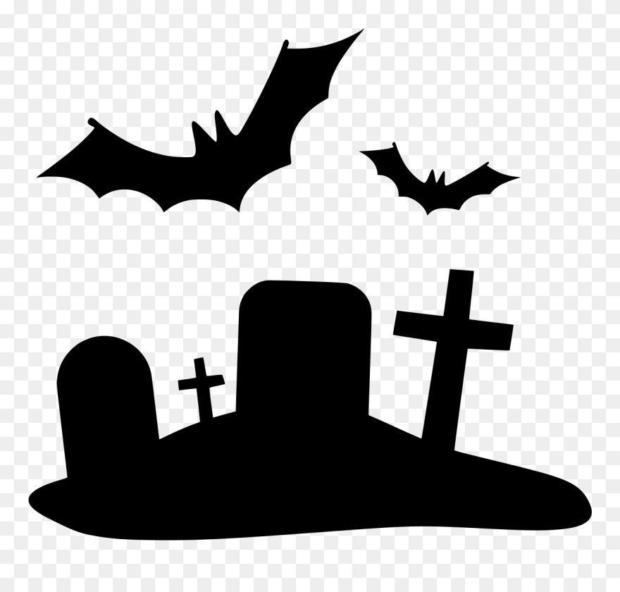 Cemetery Rubber Stamp - Emblem Clipart