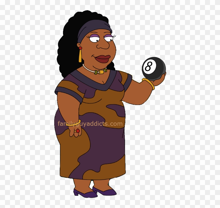 Madame Claude 8 Ball - Family Guy Brown Characters Clipart