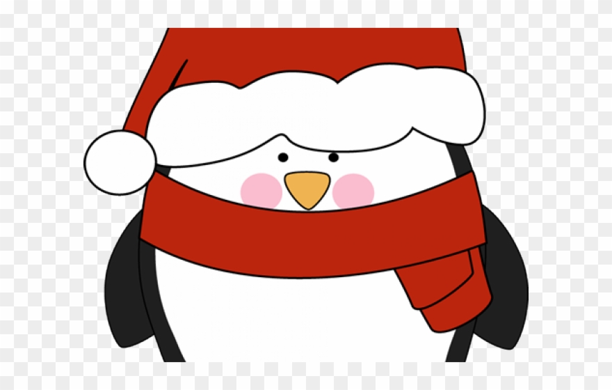 Banner Freeuse Download Hat Free On Dumielauxepices - Cute Penguin With Santa Hat Clipart - Png Download