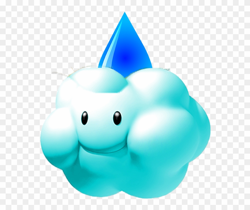 Rain Cloud - Mario Kart Snow Cloud Clipart