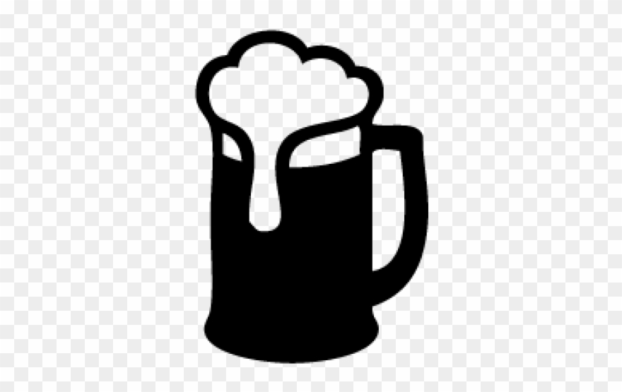 Root Beer Clipart Silhouette - Beer Mug Clipart Black And White - Png Download