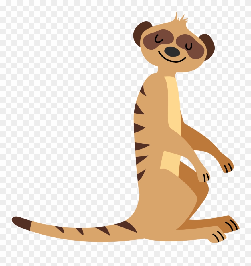 Mongoose Clipart Meerkat - Meerkat Flat Design - Png Download