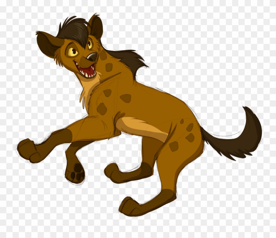 Drawn Hyena Clip Art - Lion King Spotted Hyena - Png Download