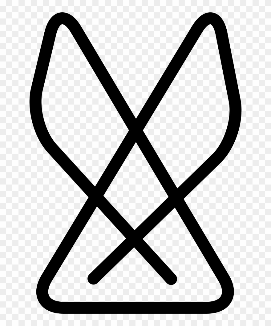 Table Napkin Fold Comments - Do Not Bleach Icon Clipart