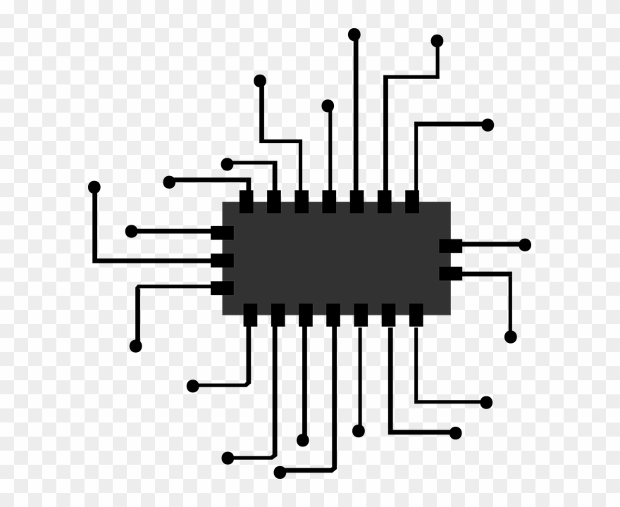 Black And White Technology Clipart - Png Download