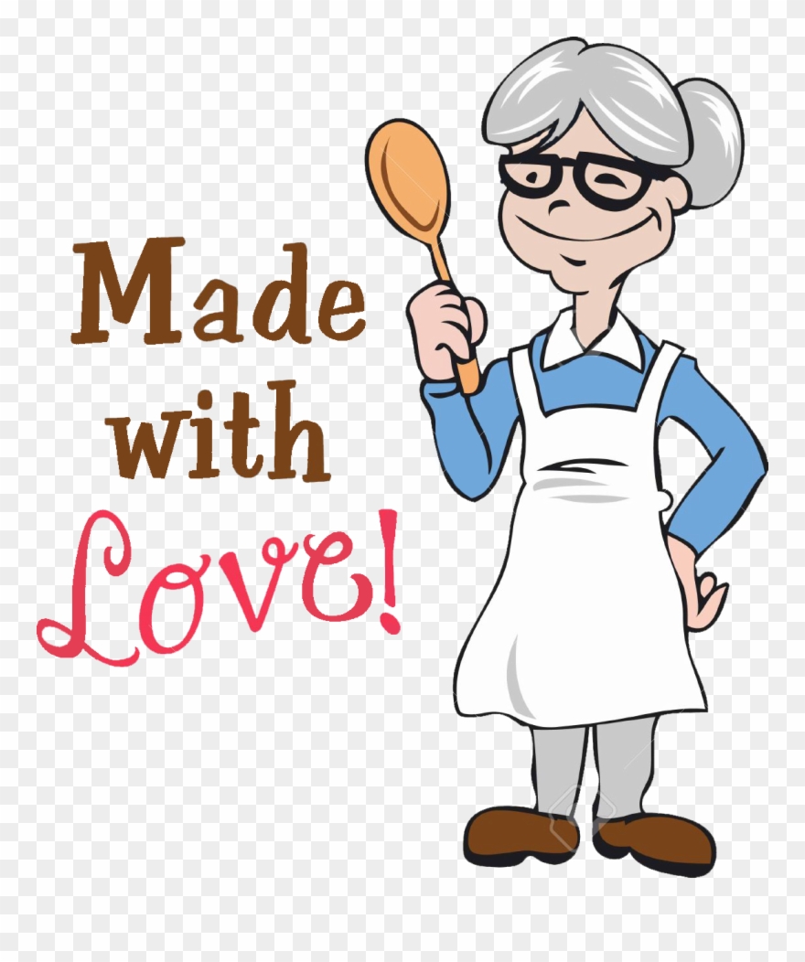 Thank You - Grandmother Clipart Cooking - Png Download