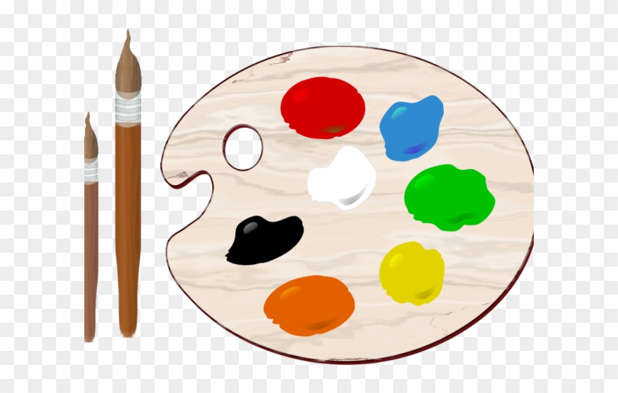 Palette Clipart School - Painting Palette Transparent - Png Download