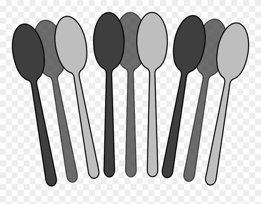 Spoons,wooden Spoons,free Vector - Spoon Clipart