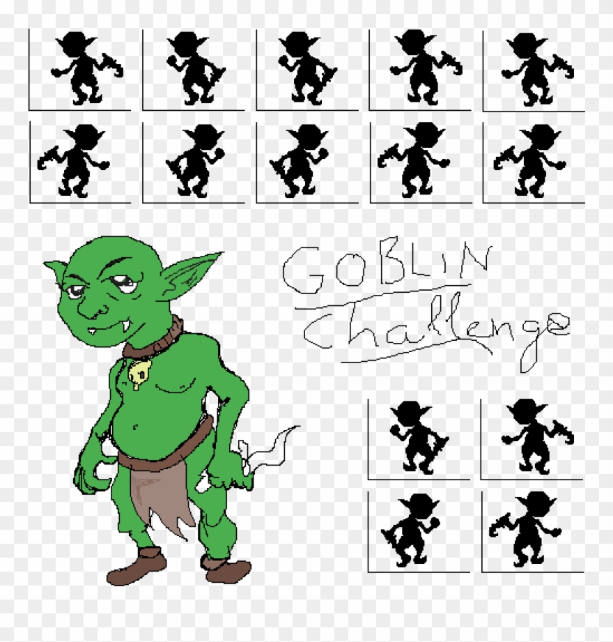 Collab Goblin Challenge - Cartoon Clipart