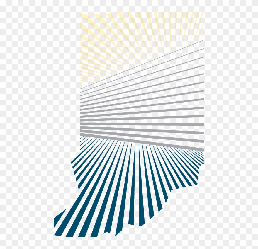 The Lines Below The Horizon Line Represent The Roots - Illustration Clipart