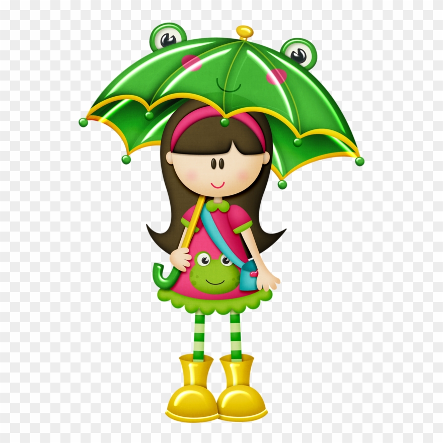 Яндекс - Фотки - Kids With Umbrella Clipart - Png Download