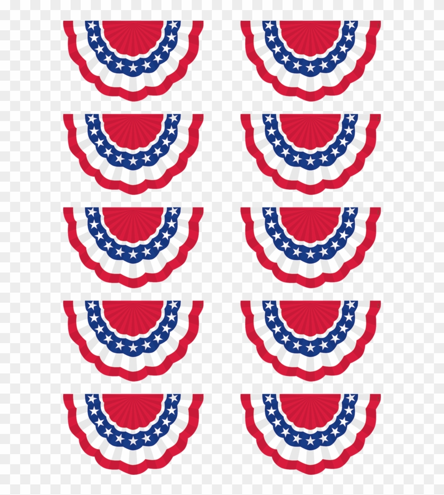 Tcr 5895 Patriotic Bunting Cutouts - Teacher Created Resources Tcr5895 Patriotic Bunting Clipart