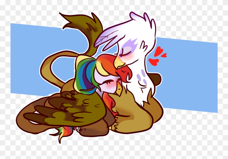 Milky-rabbit, Cute, Female, Gilda, Griffon, Heart, - Cartoon Clipart