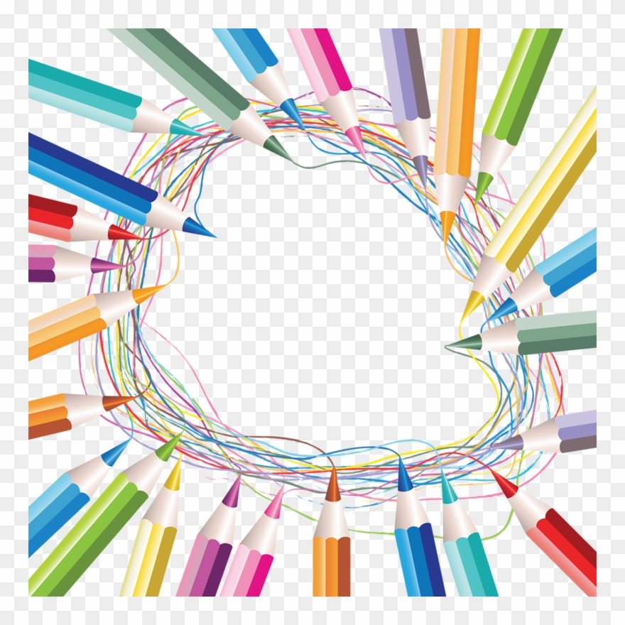 Clipart Border School Supply - Frame School Png Transparent Png