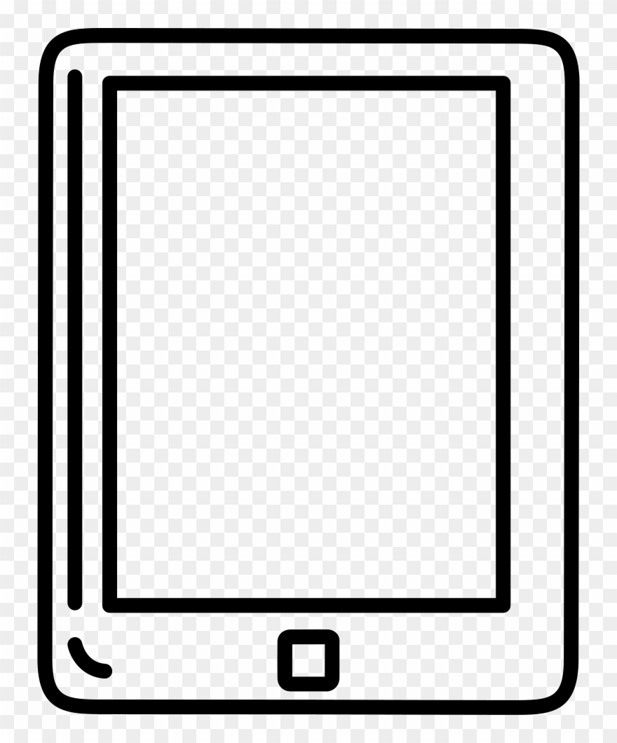 Image Free Stock Tablet Outline Svg Png Icon Free Download - Tablet Outline Clipart