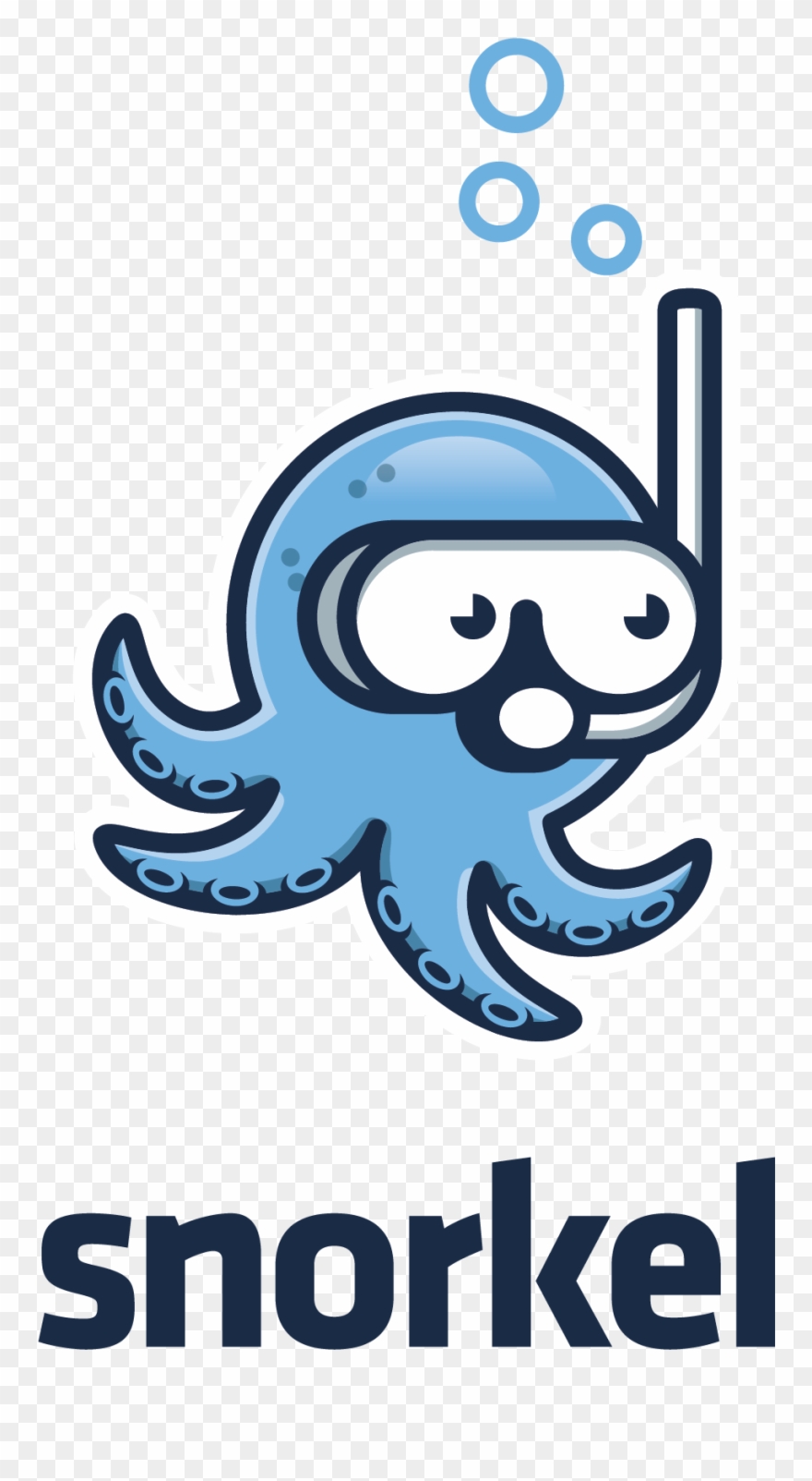 Octopus With A Snorkel Clipart
