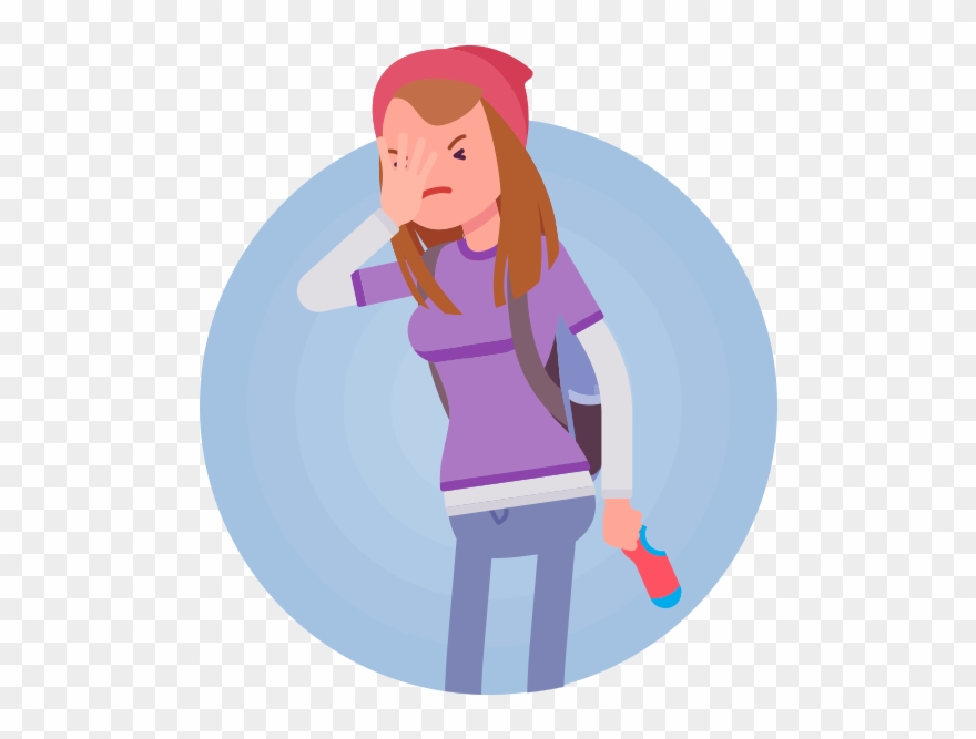 Weird Clipart Lost Sock - Girl - Png Download