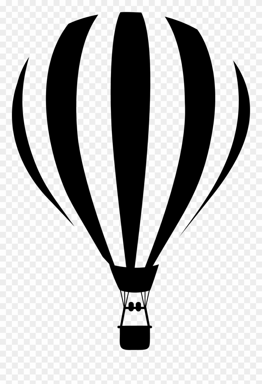 Image Freeuse Silhouette Big Image Png - Hot Air Balloon Png Clipart