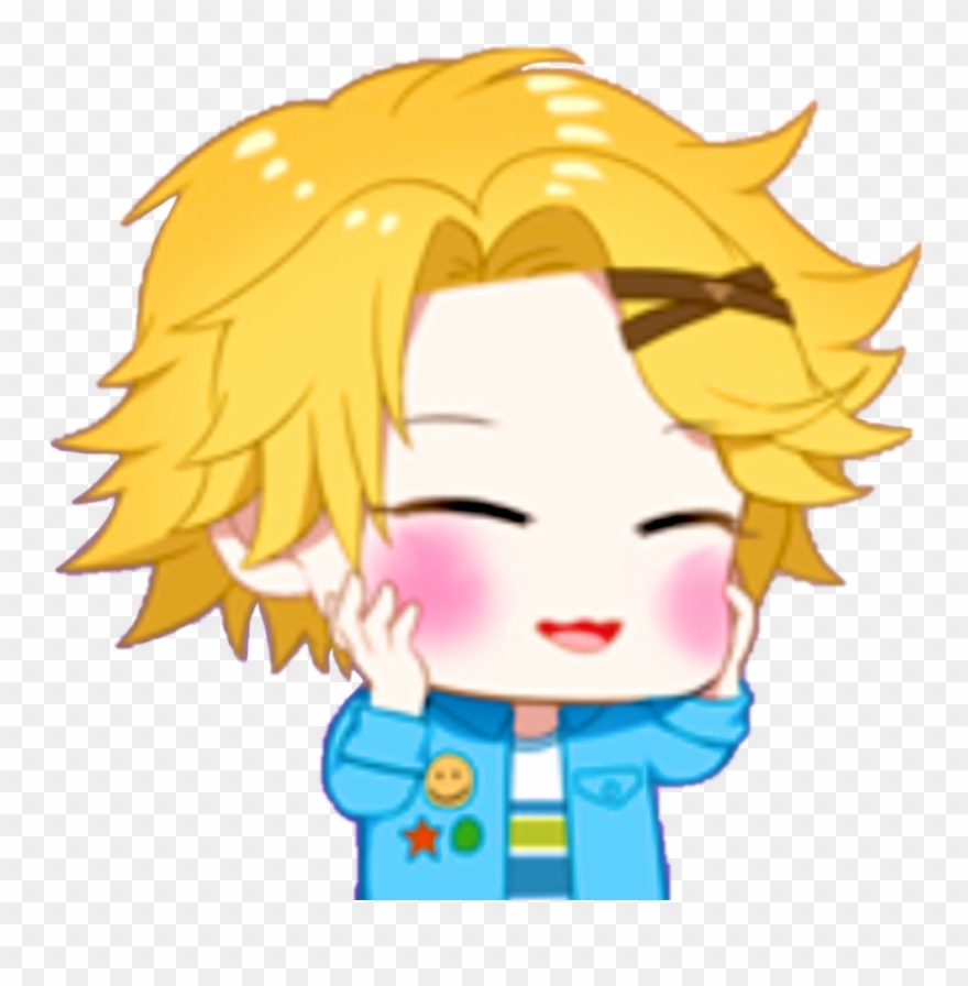 Blush Yoosung - Mystic Messenger Emojis Png Clipart