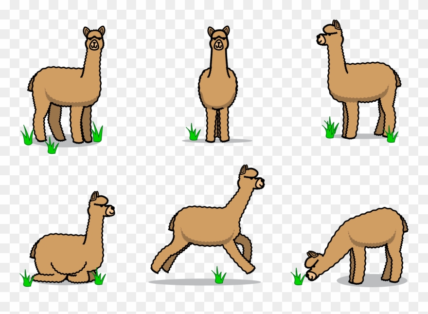 Png Royalty Free Stick Figure Transprent Png - Cute Alpaca Free Download Clipart