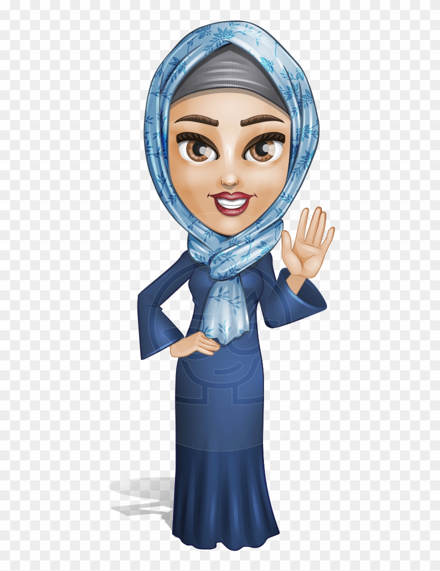 Jewel Clipart Cute Character - Arab Woman Cartoon - Png Download