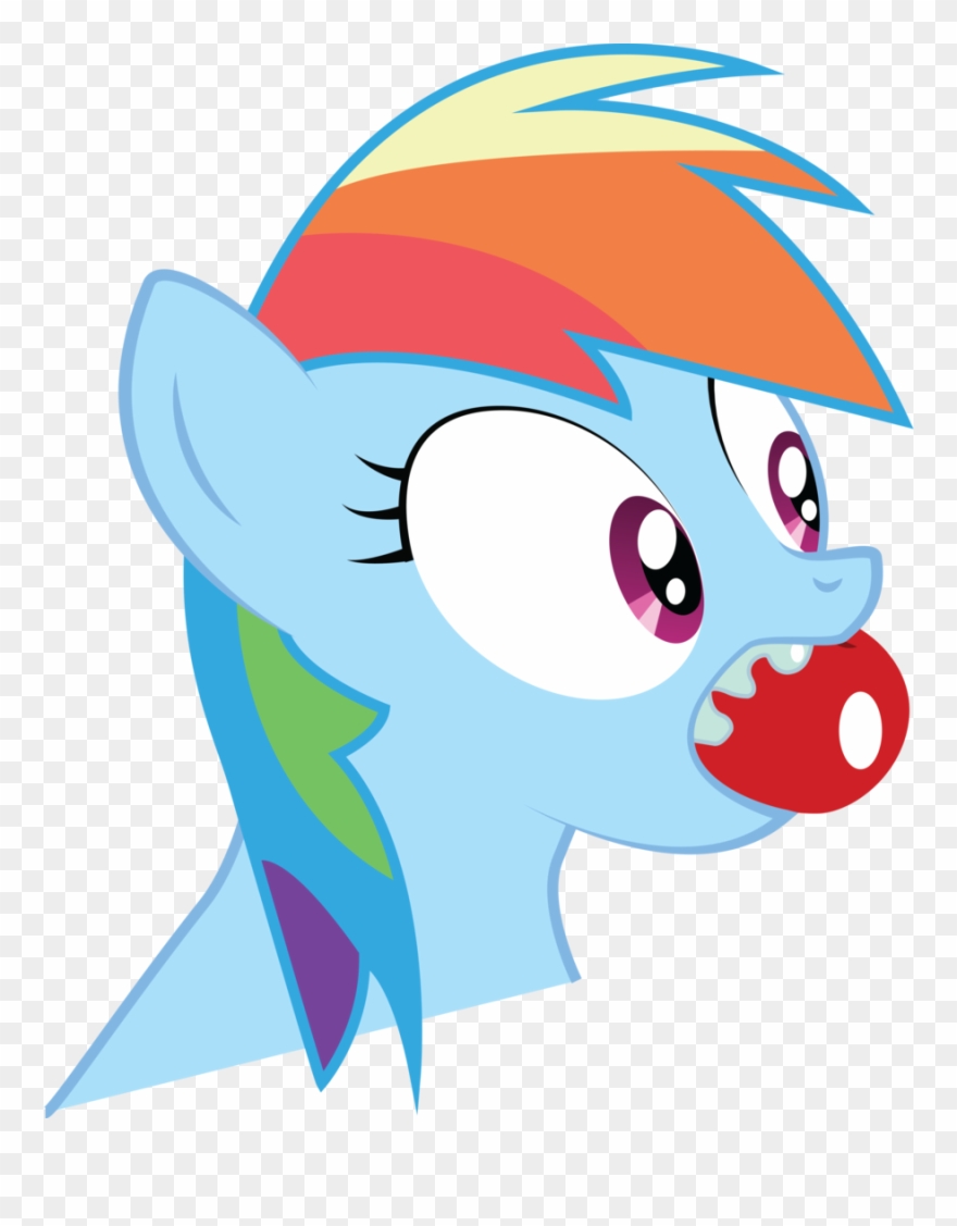 Slic3skill, Drool, Rainbow Dash, Safe, Simple Background, - Rainbow Dash Clipart