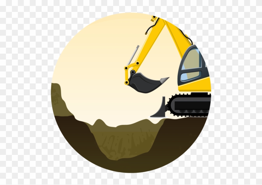 Trenches - Construction Trucks Clip Art - Png Download