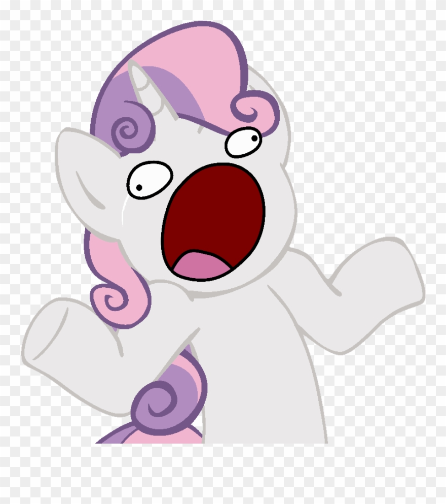 Safe, Shrug, Shrugpony, Simple Background, Solo, Sweetie - Mlp Bane Clipart