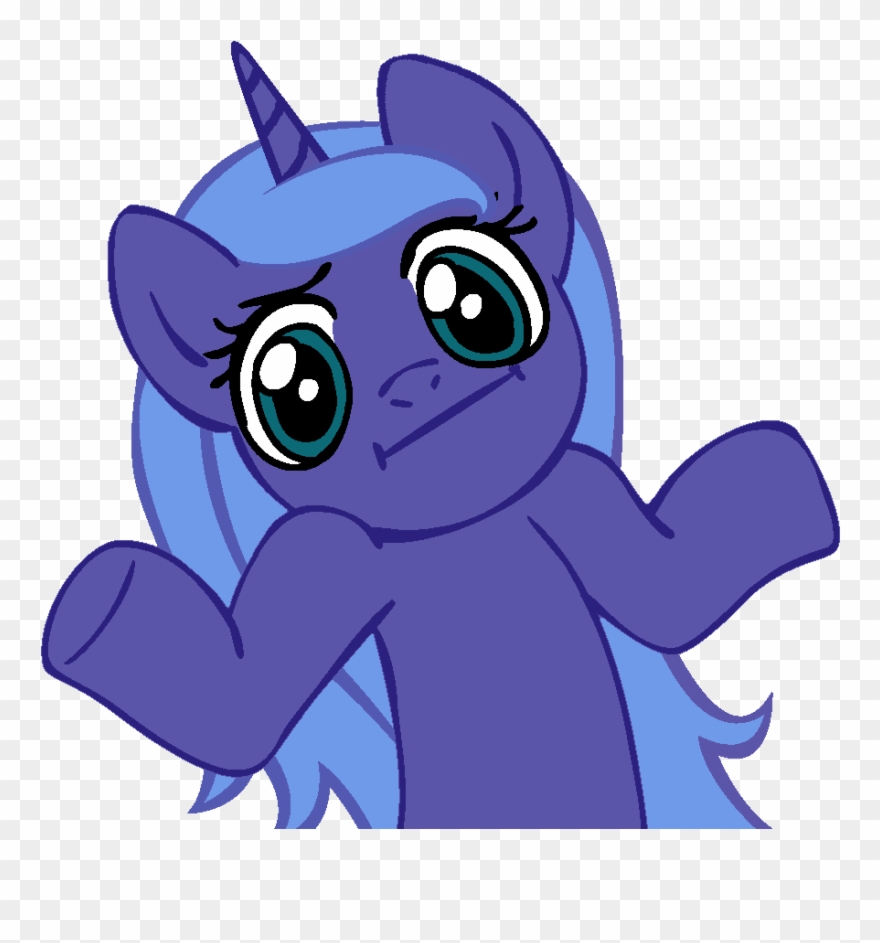 Pinkie Pie Princess Luna Rainbow Dash Rarity Twilight - Mlp Confused Pony Clipart