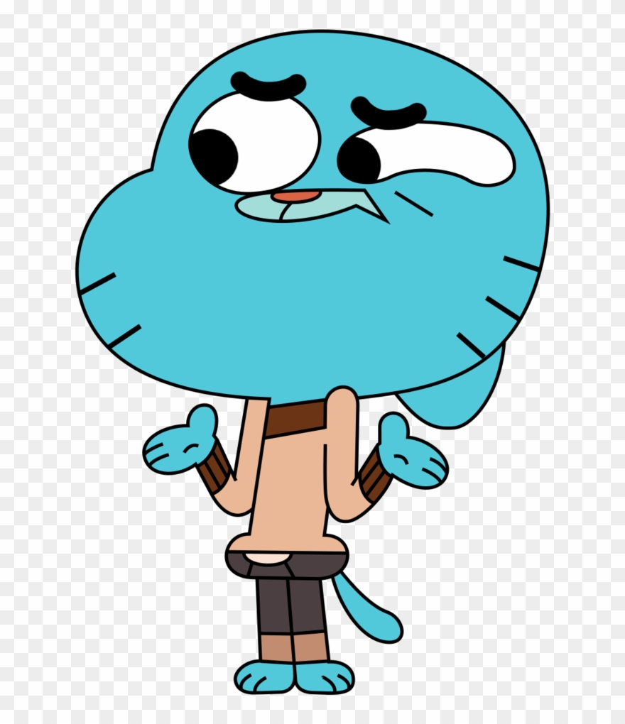 Shrug Gumball By - Amazing World Of Gumball Png Clipart