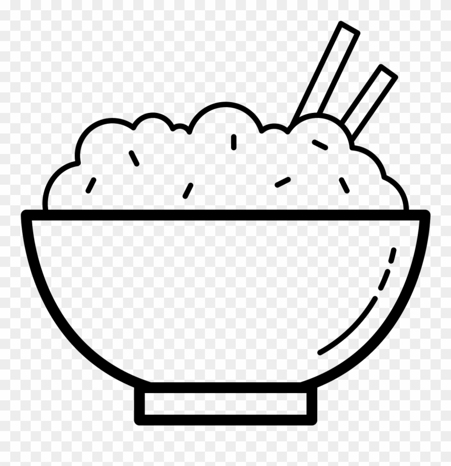 Rice Bowl Icon - Rice Clipart