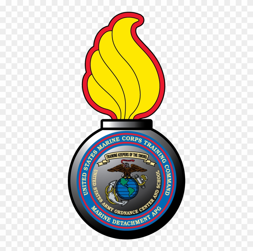 Usmc United State Marine Corp Training Command - Marine Corps Ordnance Patch Clipart