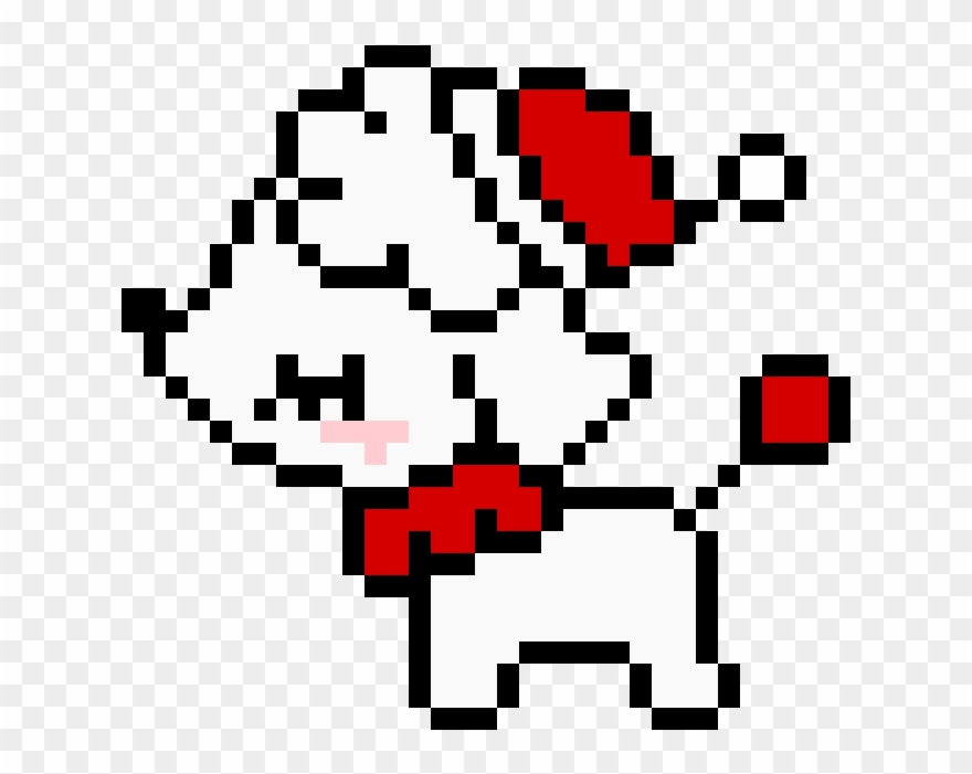 Christmas Poodle - Нарисовать Животное По Клеточкам Clipart