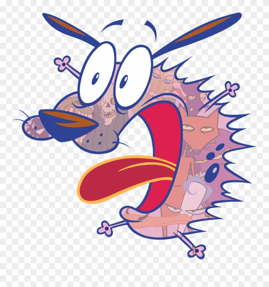 Courage The Cowardly Dog Evil Inside Toddler T-shirt - Courage The Cowardly Dog Clipart