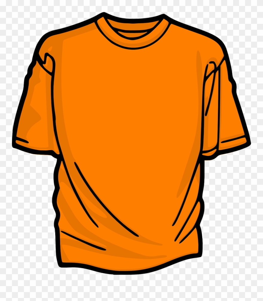 Orange Shirt Clipart - Png Download