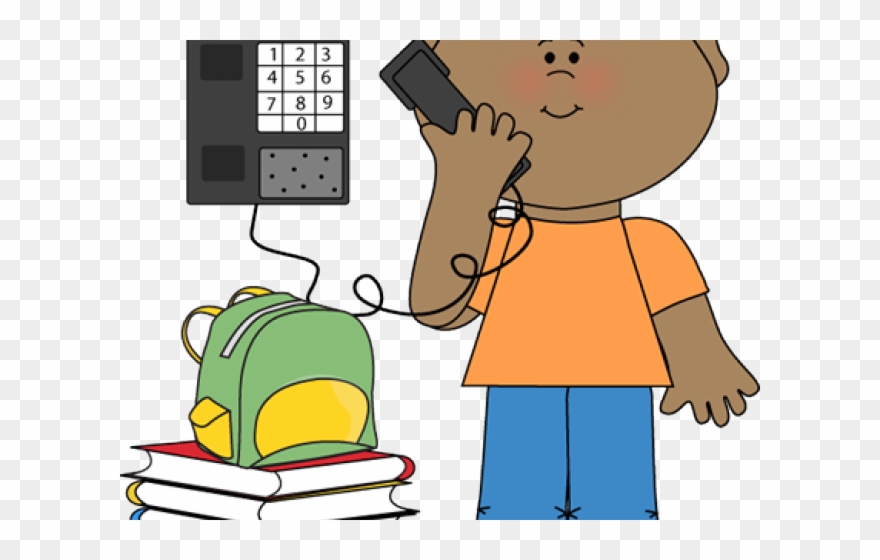 Jobs Clipart Child - Kid On Phone Clipart - Png Download