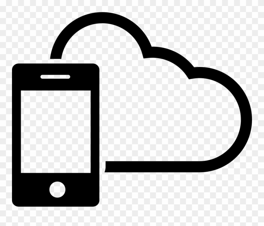 Png File Svg - Smartphone Cloud Icon Vector Clipart