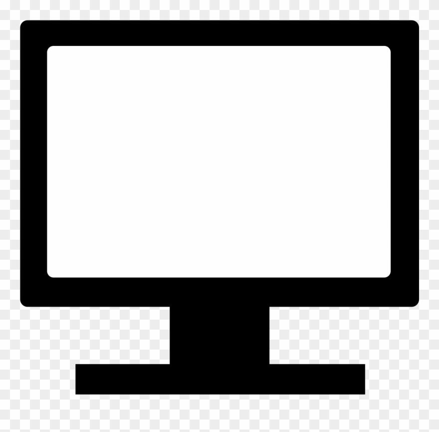 Png Transparent Download Computer Svg Black And White - Black And White Computer Symbol Clipart