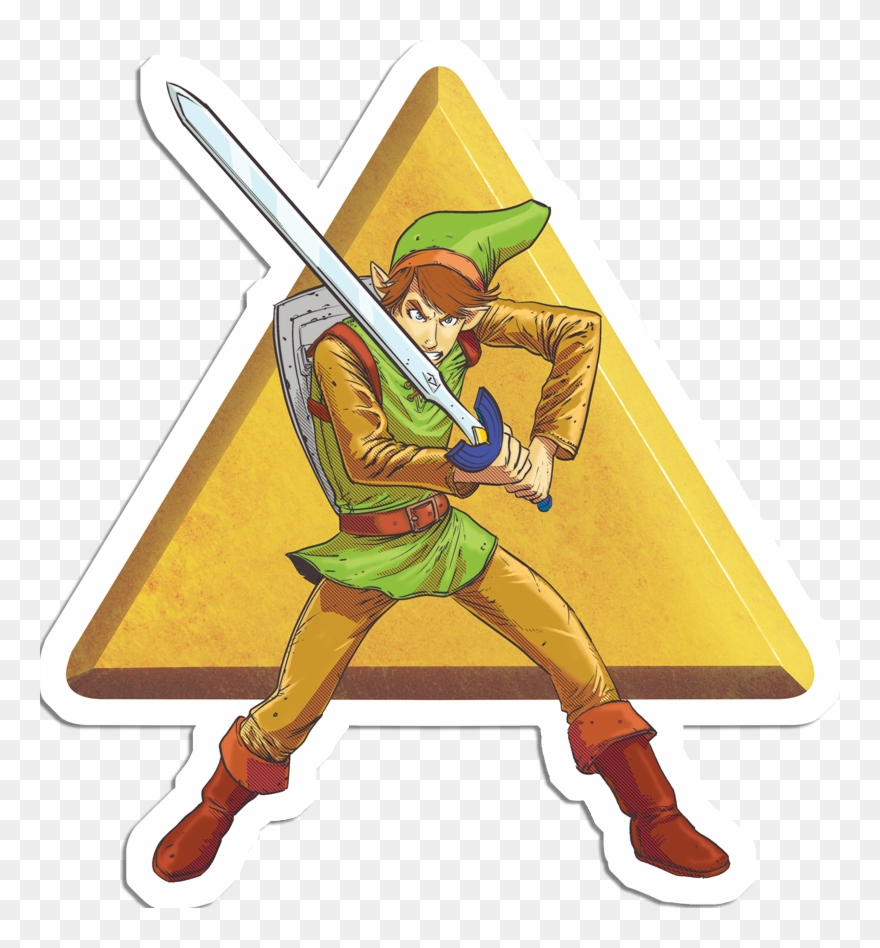 Power, Courage & Wisdom Triforce Stickers - Triforce Clipart