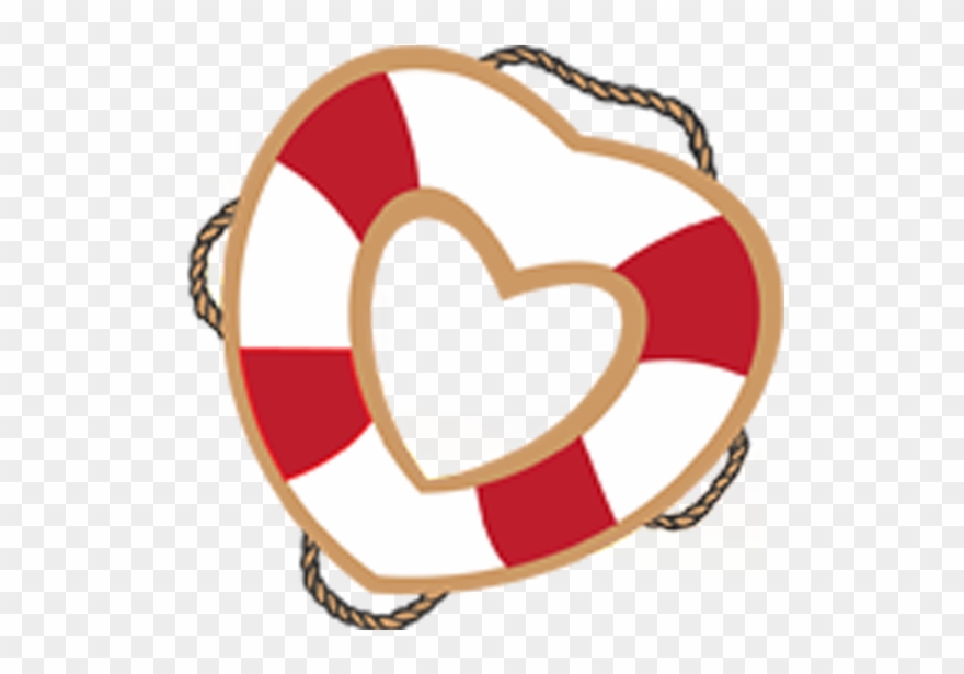 Blog As I Watched On Television People - Heart Life Preserver Clipart