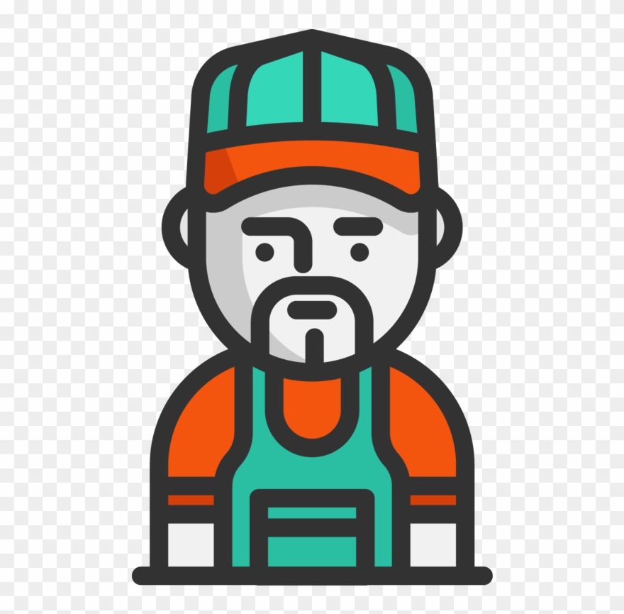 He Offers Plumbing Remodeling, Repairs, Water Filtration - Scalable Vector Graphics Clipart