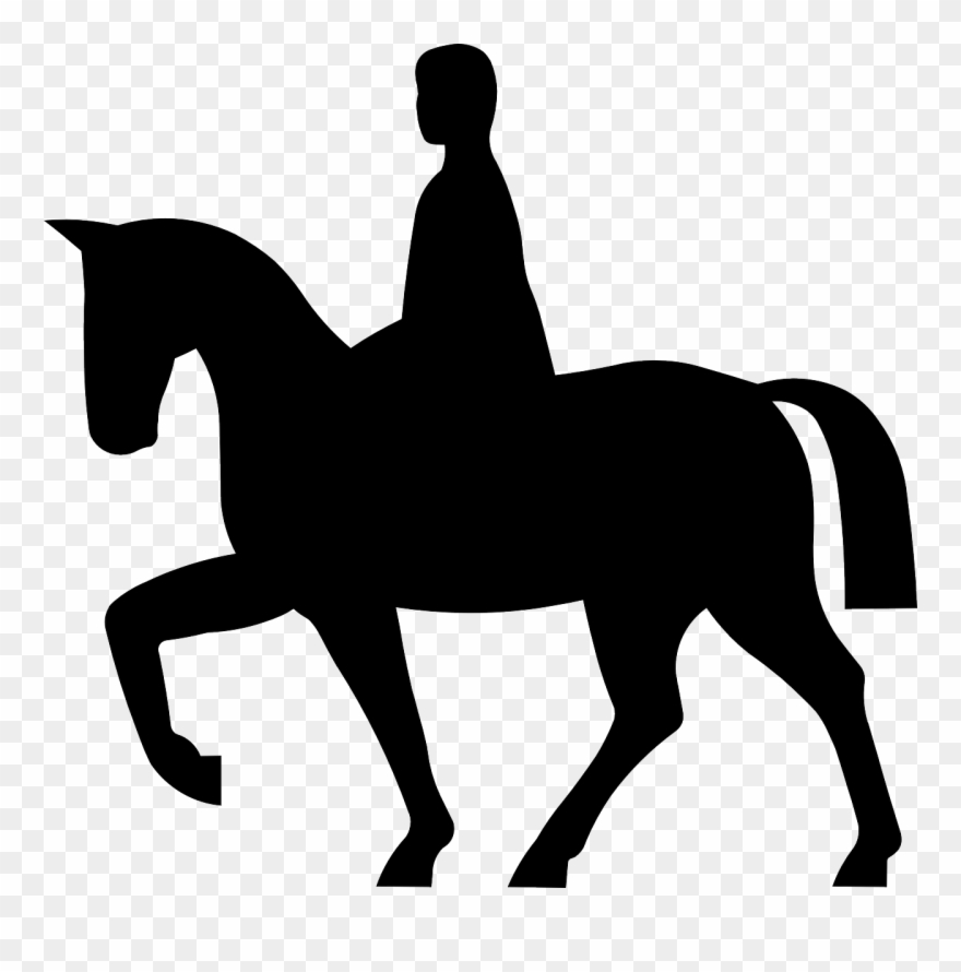 And Silhouette At Getdrawings Com Free For - Horse Riding Icon Png Clipart
